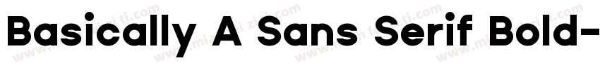 Basically A Sans Serif Bold字体转换